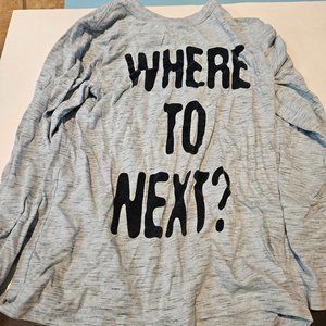 Where to next older kids shirt